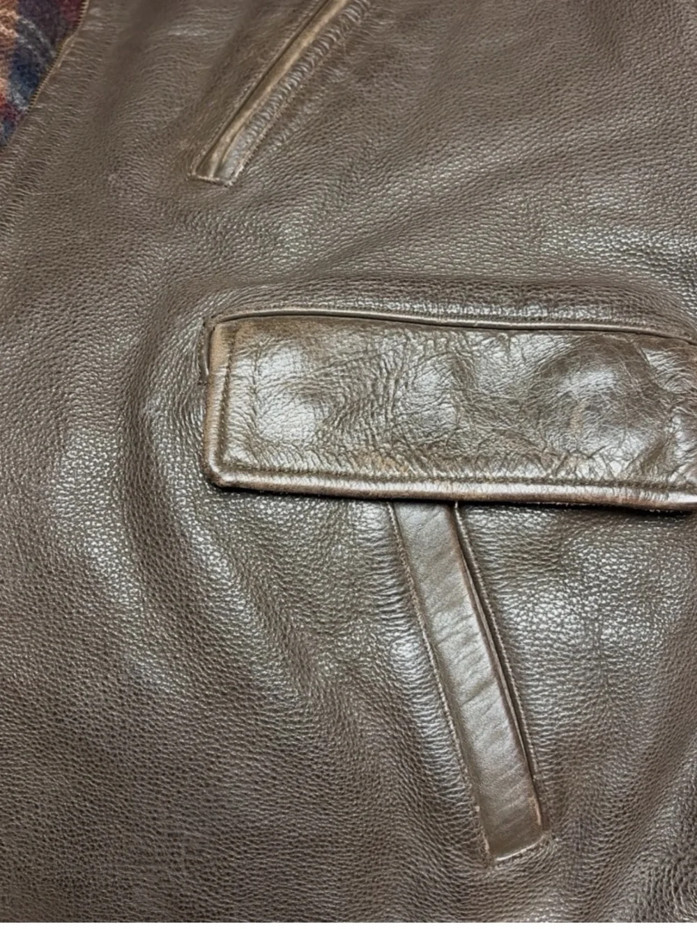 RRL Ralph Lauren Leather Jacket Double RL VNTG 1990's USA Triple Star Shearling - Picture 5 of 16